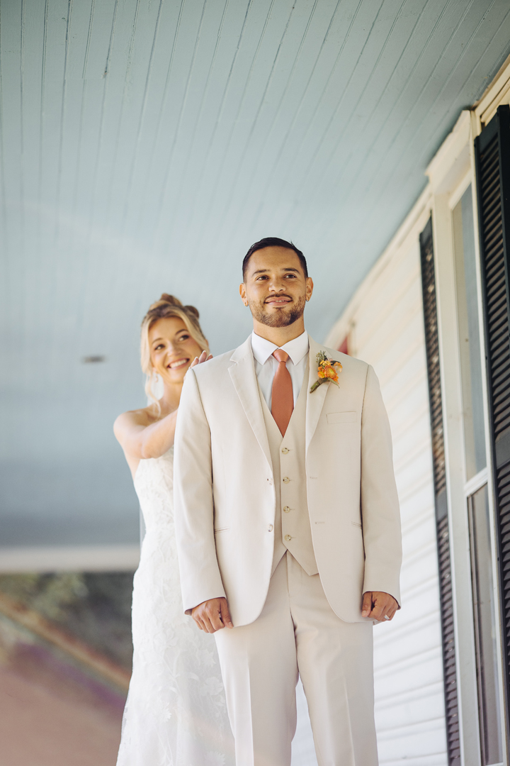 First Look on the farmhouse front porch.
